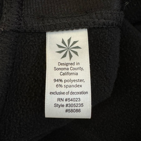 Athleta Black Snowslide Fleece Lined Cargo Skirt Size Medium - Picture 11 of 12